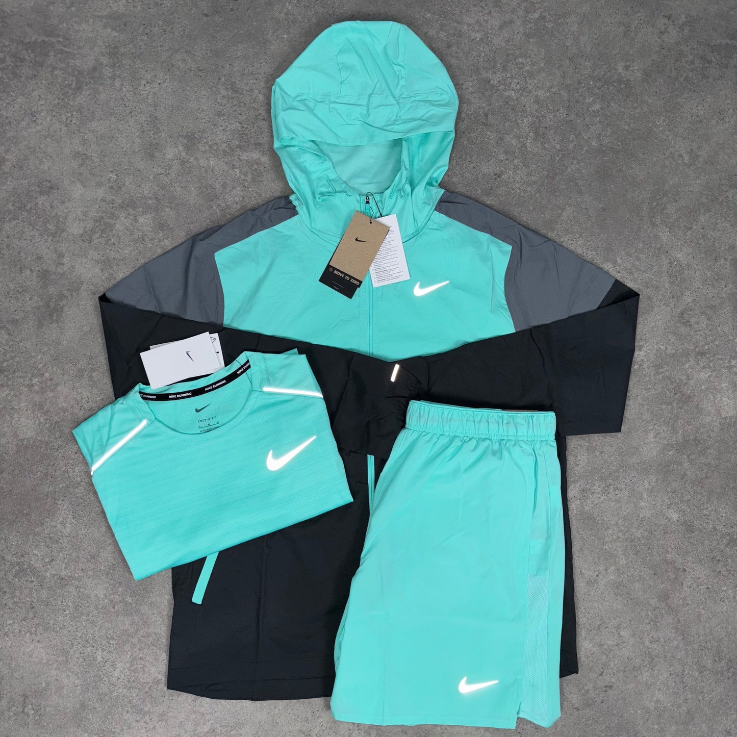 NIKE WINDBREAKER TRI SET (MINT/GREY)