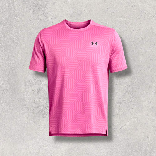 UNDER ARMOUR TECH VENT GEOTESSA T-SHIRT - PINK